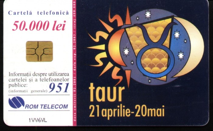 Cartela telefonica Taurr, Rom 94a