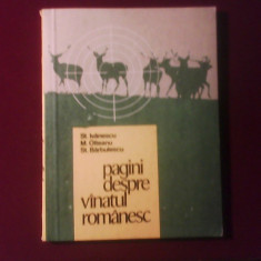 St.Barbulescu, M.Olteanu, St.Ivanescu Pagini despre vanatul romanesc