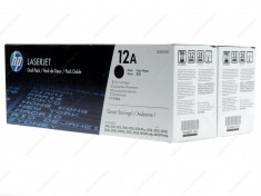 CARTUS HP 12 A DUAL PACK BLACK LASER JET TONER CARTRIDGE Q 2616AD(2BUC/PAC) foto