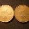 SET 2 mon. Grecia:50 Dr.1988 ,1992 ,bronz ,cal.F. Buna