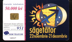 Cartela telefonica sagetator Rom 81a foto