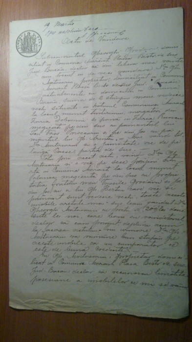 act de vindere 1891 timbru fix