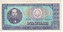 Bancnota de 100 lei din 1966 foto