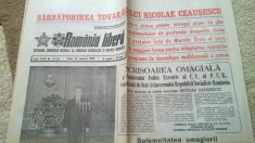 ziarul romania libera 27 ianuarie 1989 (ziua de nastere a lui ceausescu)