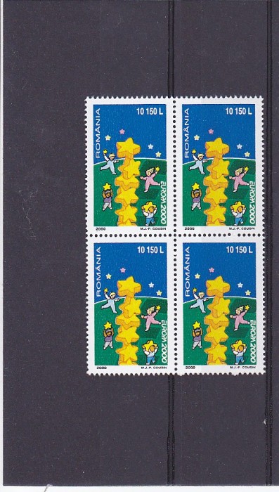Europa 2000 Nr Lista 1512 blok 4 Romania.