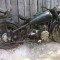 Motocicleta militara M72 cu atas,anul 1955