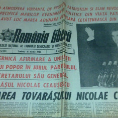 ziarul romania libera 16 martie 1985 (cuvantarea lui ceausescu)