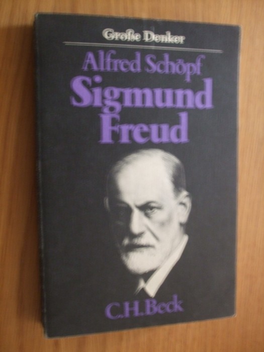 SIGMUND FREUD - Alfred Schopf - 1982 , 244 p,; lb. germana