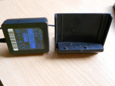 Docking Station + Incarcator Sony Minidisc BCA - WM10H, NH - 10WM Batteries foto