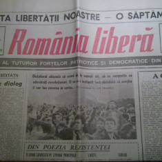 ziarul romania libera 30 decembrie 1989 (revolutia )