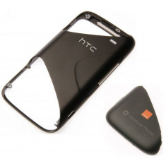 Carcasa HTC 7 Mozart 2 piese gri neagra - Produs Originala + Garantie - BCURESTI foto