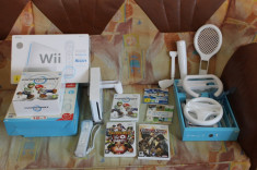 Consola Nintendo Wii + wii motion plus + 5 jocuri + garantie foto