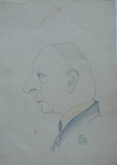 Portret , Caricatura de Rascu Gelu , pictor consacrat din Campulung Moldovenesc
