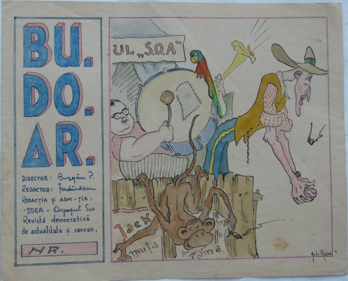 Macheta revistei Budoar a pictorului Rascu Gelu , din Campulung Moldovenesc