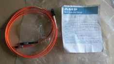 511plu Cablu optic AMP 1.8mm st-mtrj mini zip 2 metri cu pagina de test foto