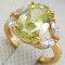 Frumos inel, gold filled cu cristal de zirconiu, marimea 5.75 + cutiuta eleganta cadou