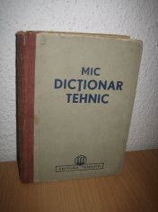 Mic Dictionar TEHNIC foto