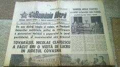 ziarul romania libera 29 septembrie 1982 (vizita lui ceausescu in jud. covasna ) foto