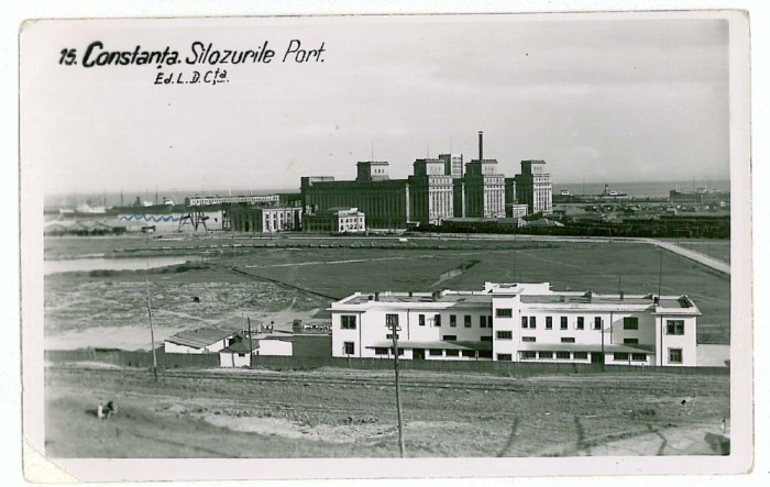 2590 - CONSTANTA, Silozurile, Romania - old postcard, real PHOTO - unused