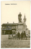 2635 - CONSTANTA, Statuia lui Ovidiu, german military - old postcard - unused, Necirculata, Printata
