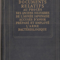 (C1503) DOCUMENTS RELATIFS AU PROCES DES ANCIENS MILITAIRES DE L'ARMEE JAPONAISE ACCUSES D'AVOIR PREPARE ET EMPLOYE L'ARME BACTERIOLOGIQUE, 1950