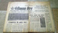 ziarul romania libera 2 februarie 1983-articol despre minerii din anina foto