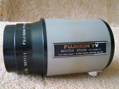 Teleobiectiv FUJINON TV MOTOR ZOOM ( C5x20MA-3) montaj la camera - filet exterior de 25 mm. si/sau 40 mm (variante existente). foto