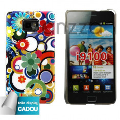 Husa Carcasa Protectie spate CERCURI Samsung Galaxy S2 i9100 + Folie protectie display GRATIS foto
