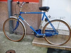 Bicicleta veche,de barbati-dama, de oras,oldies. foto