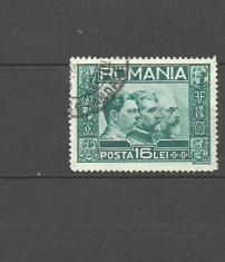 Romania 1931 - EFIGIA CELOR 3 REGI, timbru stampilat A106 foto