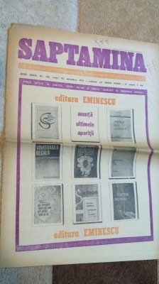 ziarul saptamana 23 noiembrie 1973 foto