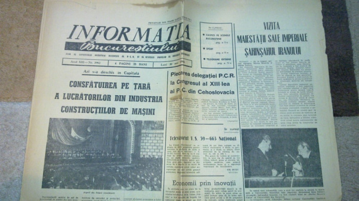 ziarul informatia bucurestiului 30 mai 1966
