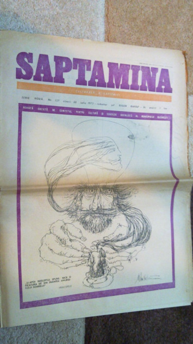 ziarul saptamana 20 iulie 1973