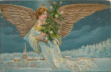 Carte postala - Felicitare, La multi ani - 1908, Necirculata, Printata