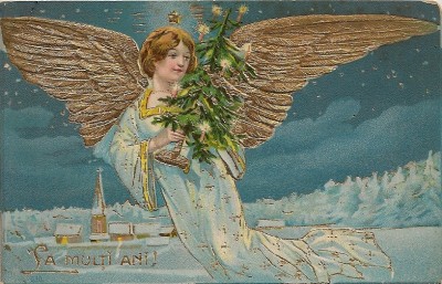 Carte postala - Felicitare, La multi ani - 1908 foto