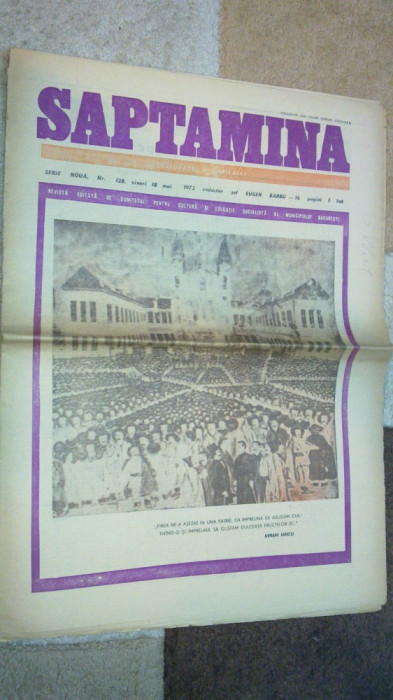 ziarul saptamana 18 mai 1973