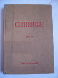 CHIRURGIE VOL 2 , ANUL 1956 , ARE 543 PAGINI ,FORMAT MARE , COPERTI CARTONATE !