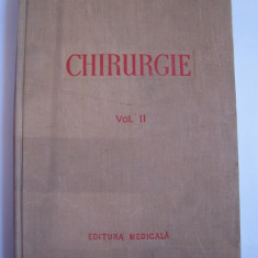 CHIRURGIE VOL 2 , ANUL 1956 , ARE 543 PAGINI ,FORMAT MARE , COPERTI CARTONATE !