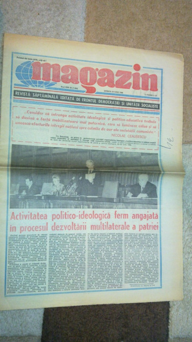 ziarul magazin 25 iunie 1988