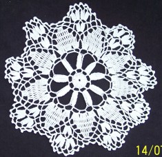 dantele identice crosetate manual din bumbac alb, model specific ramanesc, Ardeal-Alba, 1950, stare IMPECABILA