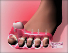 Ped Egg Pampered Toes, set pentru ingrijirea picioarelor,Pt masare si relaxarea picioarelor obosite foto