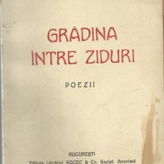 Ion Pillat / GRADINA INTRE ZIDURI - poezii, editia I, 1920