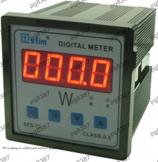 Wattmetru de panou, Watt-metru digital de panou - 20 KW - SFD-72-1340 foto