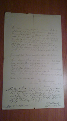 document in limba germana din anul 1885 foto