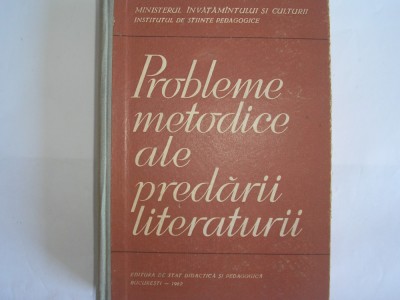 Probleme metodice ale predarii literaturii foto