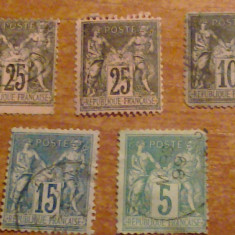 lot timbre franta 1876-1878