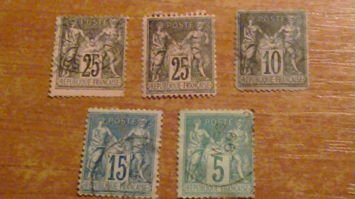 lot timbre franta 1876-1878