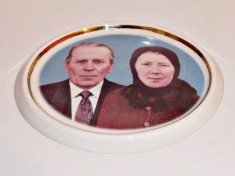 Foto ceramica pentru cruci funerare ( color, marime mare, doua persoane ) pret promotional la doar 110 roni buc foto