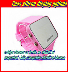 Ceas Led Silicon Unisex Digital Display Culori Diverse Model 2012 Livrare Gratuita foto