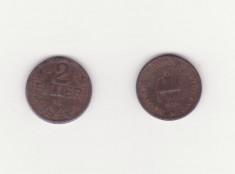Moneda Ungaria - 2 Filler 1917 foto
